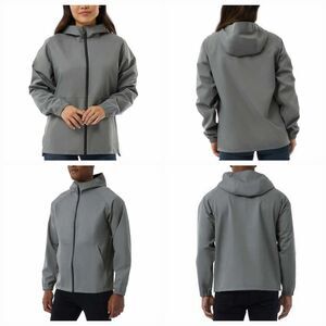 💜NIB 32 Degrees Cool Gray Unisex Waterproof Rain Jacket Mens XLarge